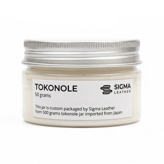 Tokonole burnishing gum jar, clear, 50 g with ribbed screw lid
