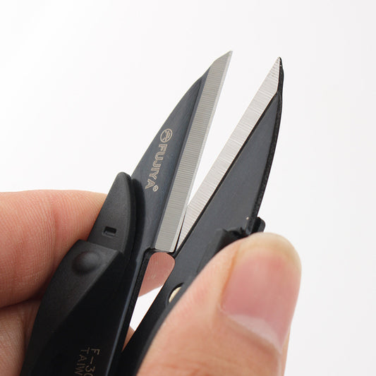 Made In Taiwan Spring Scissors 11cm SK-5 Carbon Steel Thread Snips – Professional Leather Craft & Sewing Shears, Sharp Spring-Loaded Design