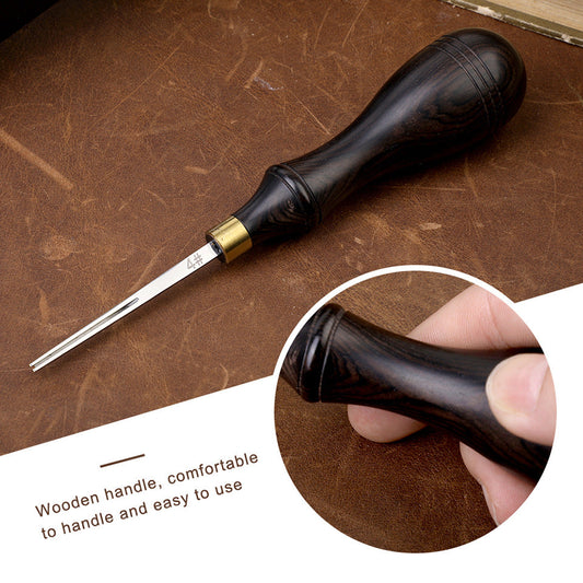 Edge Beveler Pro with Wooden Handle Wide Mouth Skiving For Leather