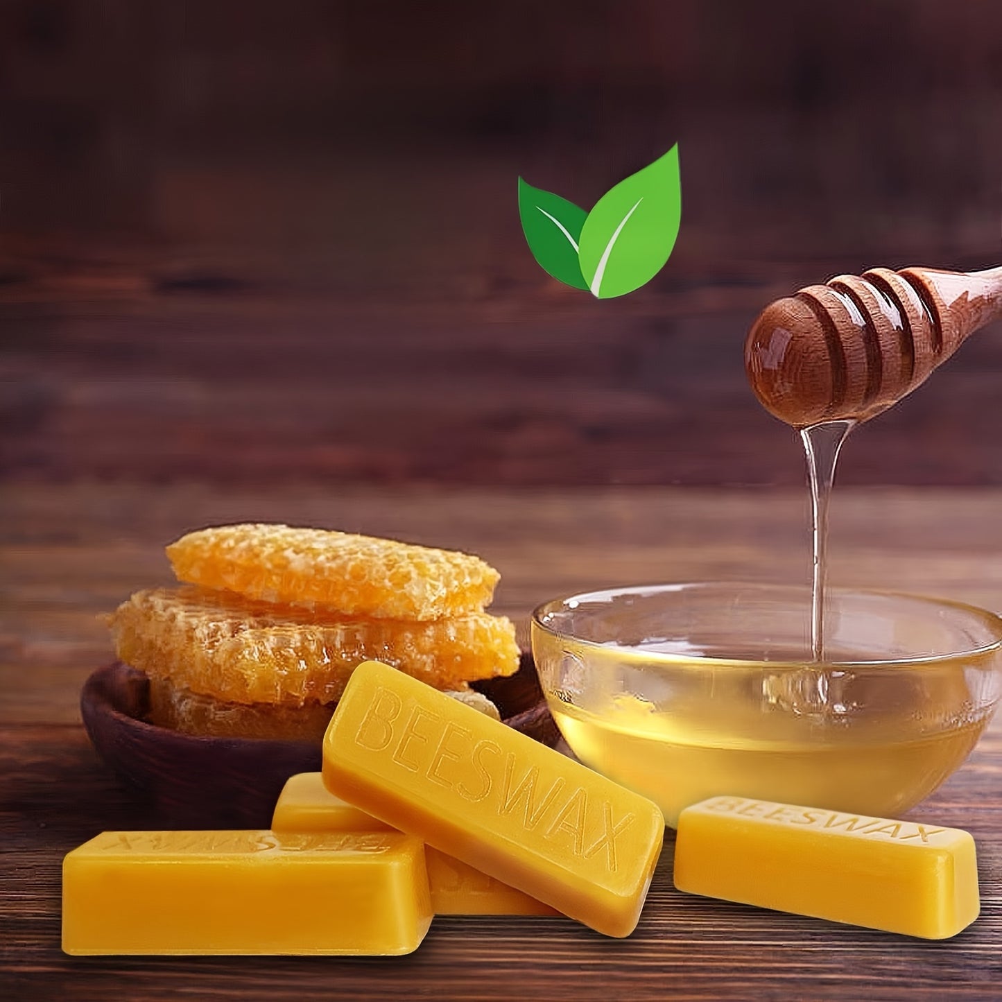 Pure Natural Beeswax Block for Leather