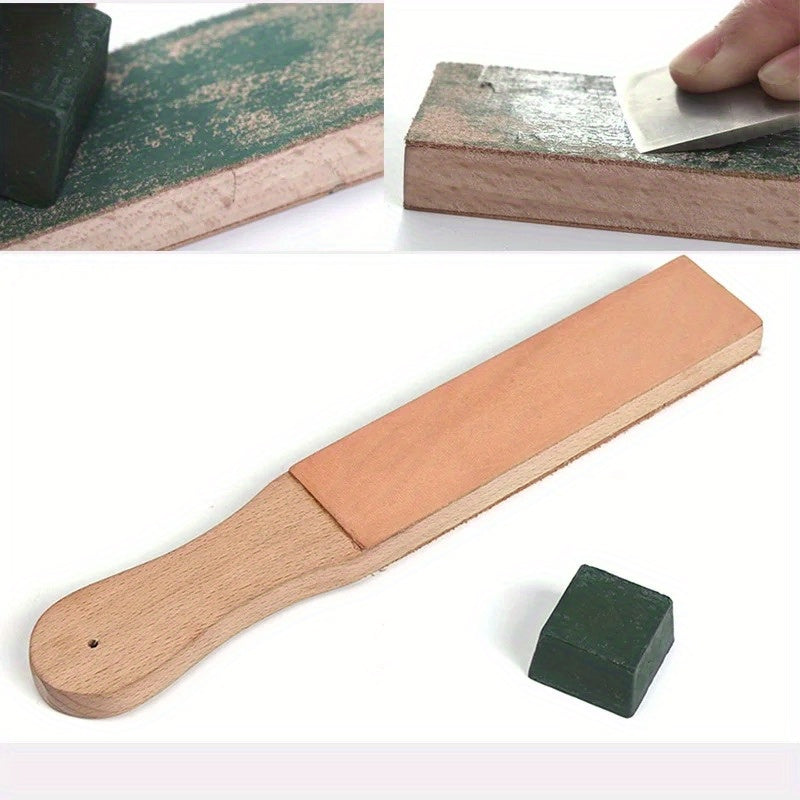 Sharpening Strop with Compound For Leather