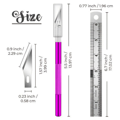 Precision Craft Knife for Leather Crafting With 5 Blades