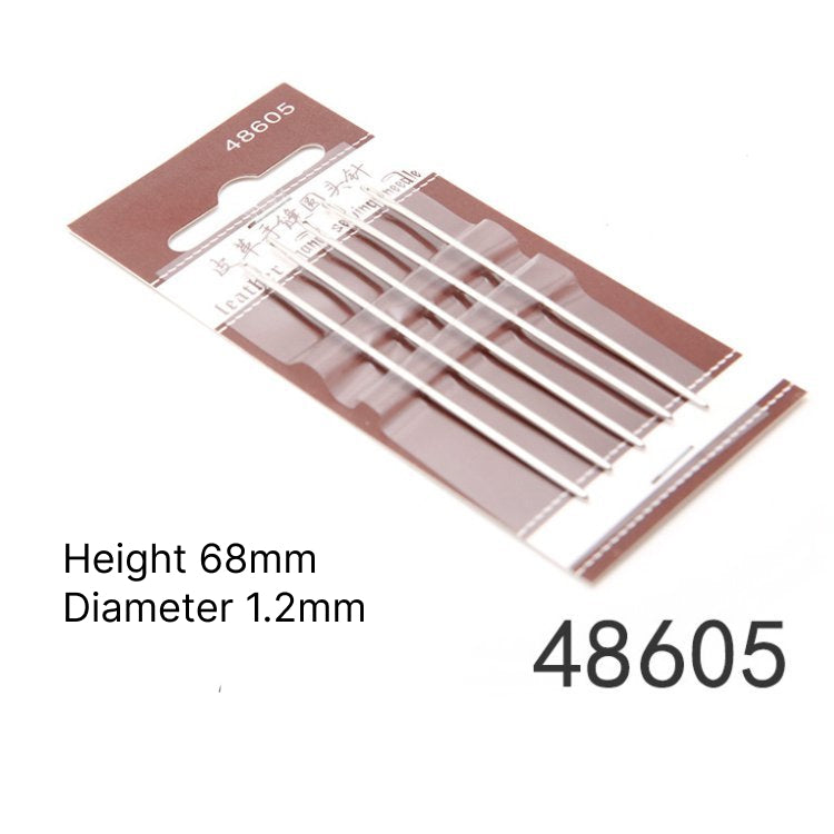 Blunt Round-Point Leather Hand Sewing Needles 5 Pcs Set