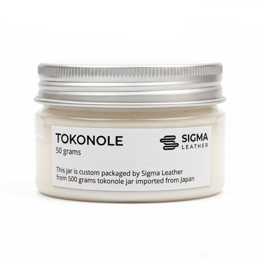 Tokonole burnishing gum jar, clear, 50 g with ribbed screw lid