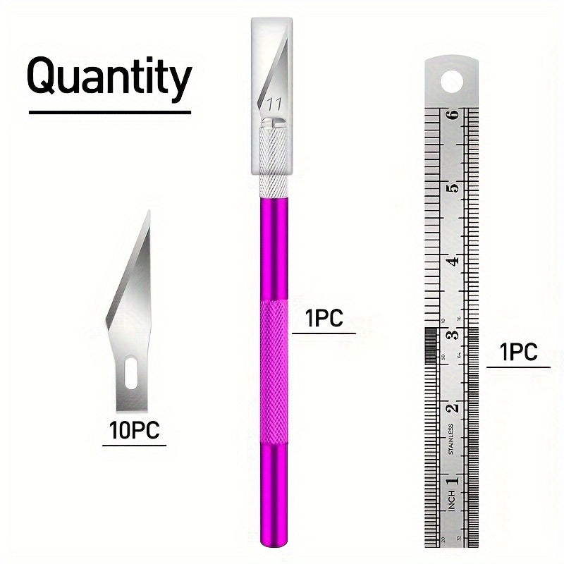 Precision Craft Knife for Leather Crafting With 5 Blades