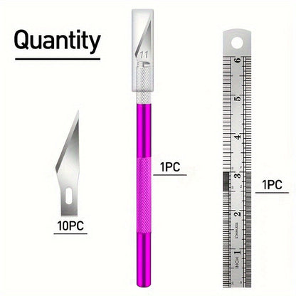 Precision Craft Knife for Leather Crafting With 5 Blades