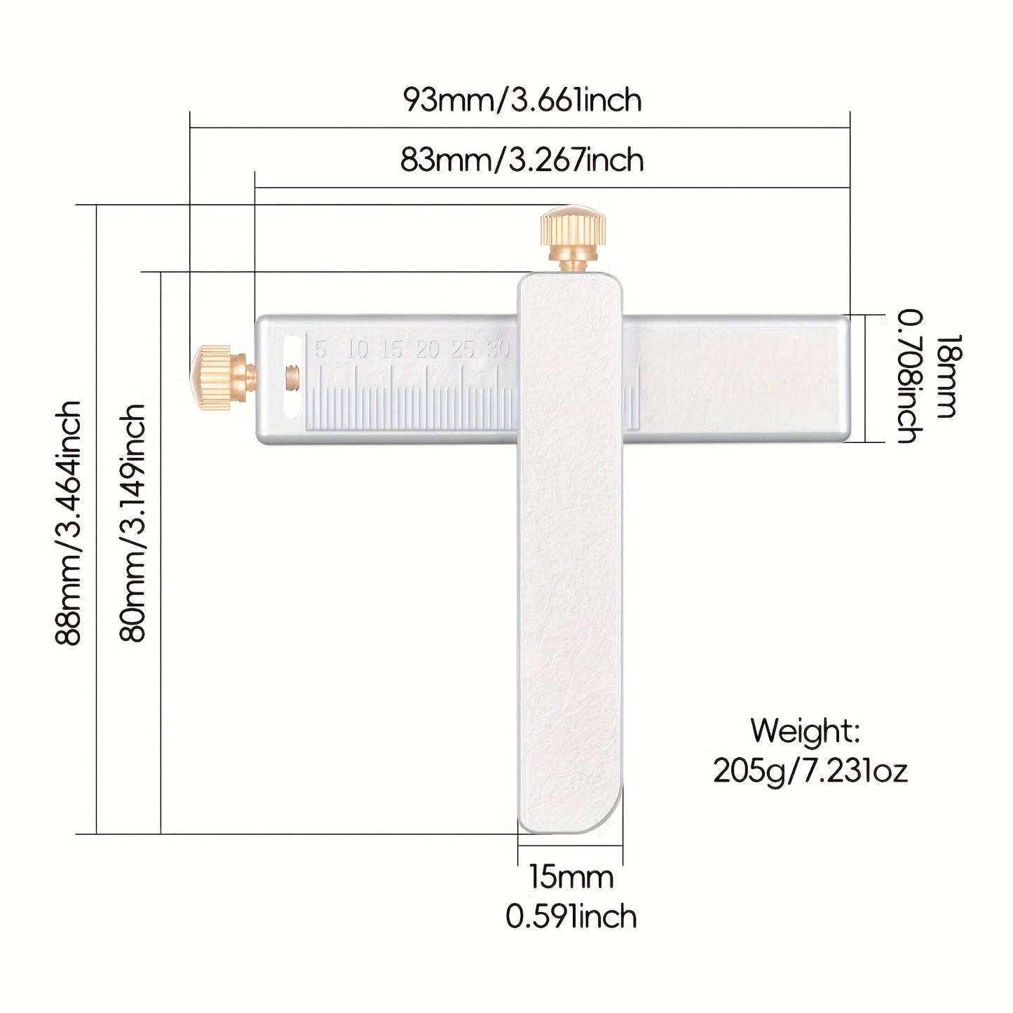 Precision Aluminum Leather Strap Cutter