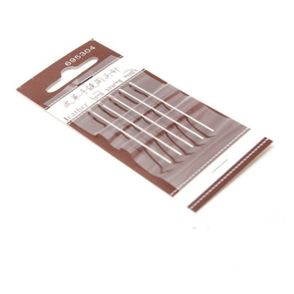 Blunt Round-Point Leather Hand Sewing Needles 5 Pcs Set