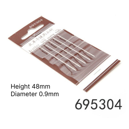Blunt Round-Point Leather Hand Sewing Needles 5 Pcs Set