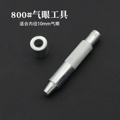 Hand grommet setter with black base die, 10mm inner diameter