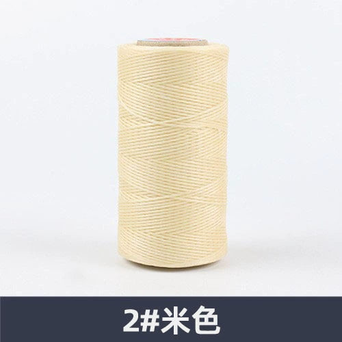0.8mm / 260 Meters Flat 150D Polyester Waxed Thread For Sewing in 36 Colors