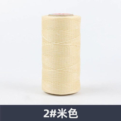 0.8mm / 260 Meters Flat 150D Polyester Waxed Thread For Sewing in 36 Colors