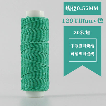 Small Spool Waxed Round Thread for Leathercraft Hand Sewing