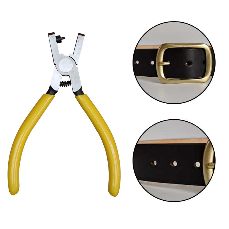 5-Inch Mini Watch Strap Hole Punch Pliers – Leather Belt & Strap Punch Tool