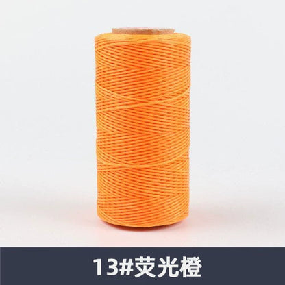 0.8mm / 260 Meters Flat 150D Polyester Waxed Thread For Sewing in 36 Colors