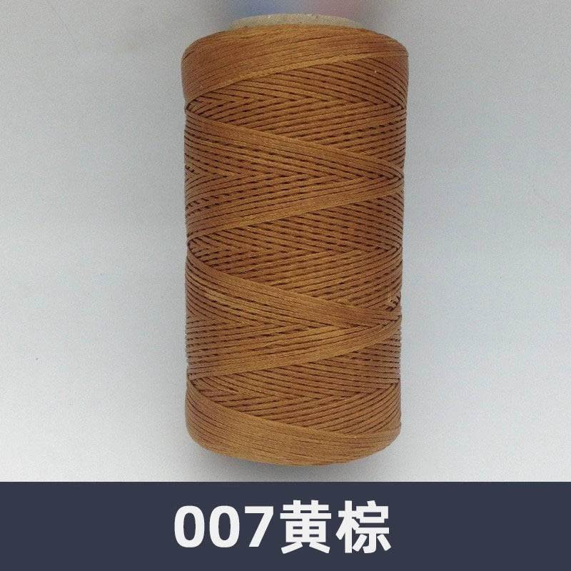 0.8mm / 260 Meters Flat 150D Polyester Waxed Thread For Sewing in 36 Colors