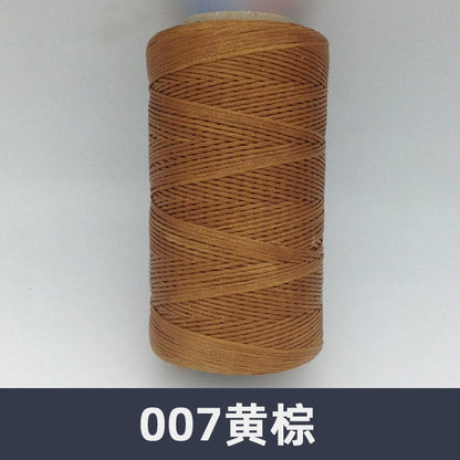0.8mm / 260 Meters Flat 150D Polyester Waxed Thread For Sewing in 36 Colors