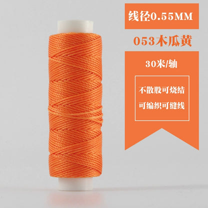 Small Spool Waxed Round Thread for Leathercraft Hand Sewing