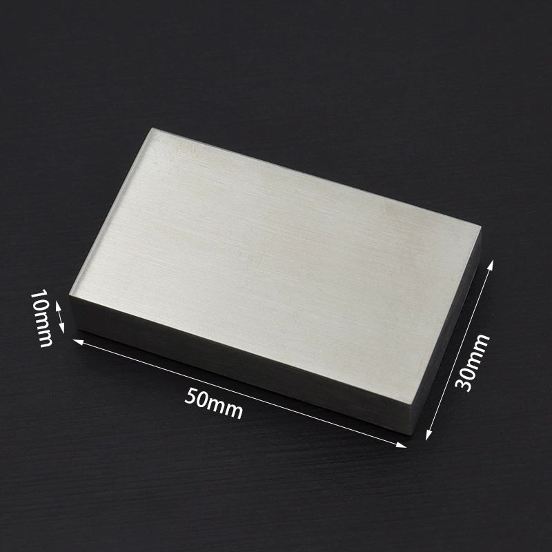 Metal base block for zipper detatcher set, 50mm x 30mm x 10mm