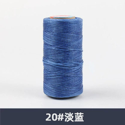 0.8mm / 260 Meters Flat 150D Polyester Waxed Thread For Sewing in 36 Colors