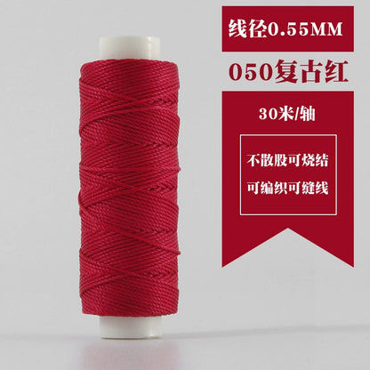 Small Spool Waxed Round Thread for Leathercraft Hand Sewing