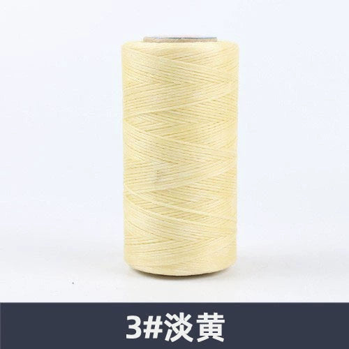 0.8mm / 260 Meters Flat 150D Polyester Waxed Thread For Sewing in 36 Colors
