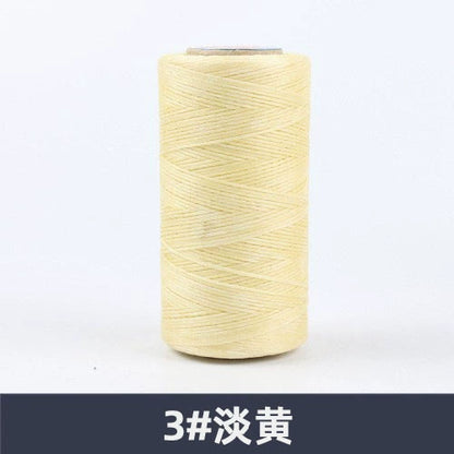 0.8mm / 260 Meters Flat 150D Polyester Waxed Thread For Sewing in 36 Colors