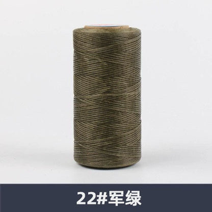 0.8mm / 260 Meters Flat 150D Polyester Waxed Thread For Sewing in 36 Colors