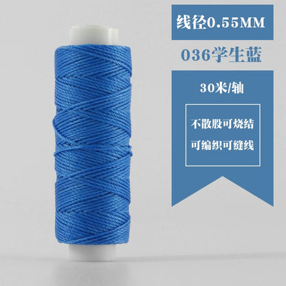 Small Spool Waxed Round Thread for Leathercraft Hand Sewing