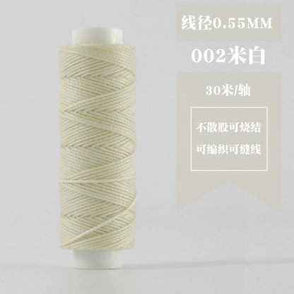 Small Spool Waxed Round Thread for Leathercraft Hand Sewing