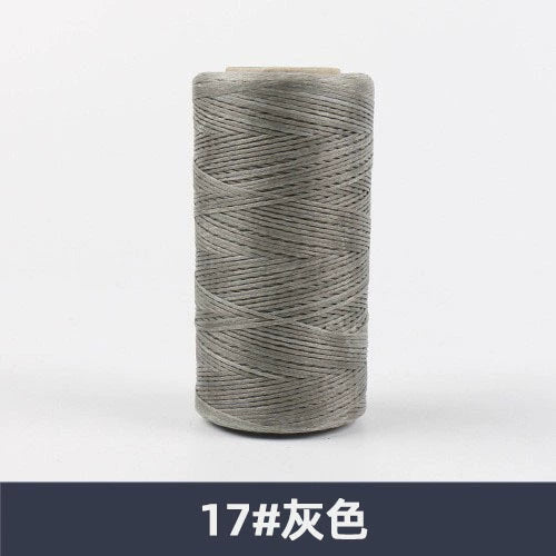 0.8mm / 260 Meters Flat 150D Polyester Waxed Thread For Sewing in 36 Colors