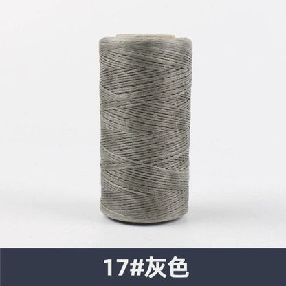 0.8mm / 260 Meters Flat 150D Polyester Waxed Thread For Sewing in 36 Colors