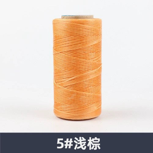 0.8mm / 260 Meters Flat 150D Polyester Waxed Thread For Sewing in 36 Colors