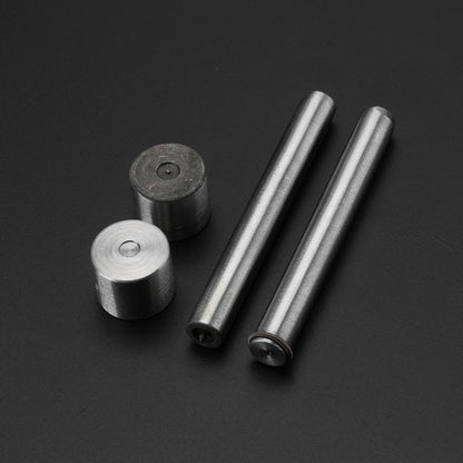 4-piece steel mini snap button setting tool kit with setter bars and dies