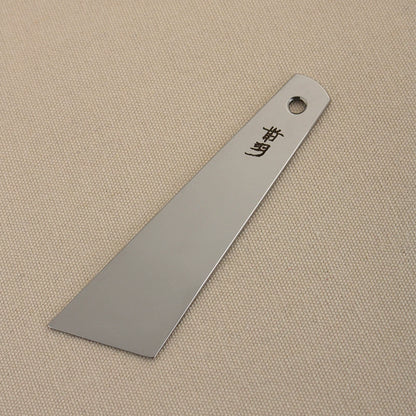 Stainless steel glue applicator, mirror-polished wide scraper with round hanging hole