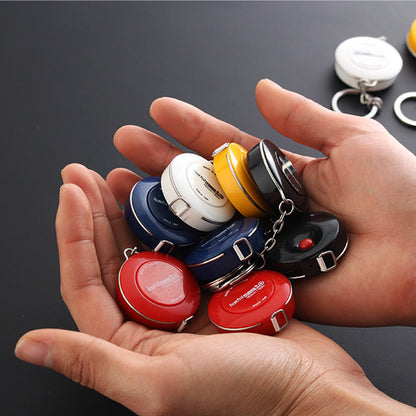 Mini Push-Button Auto-Retractable Soft Tape Measure Keychain – 150cm Flexible Cloth Ruler for Sewing, Tailoring & Body Measurements, Portable Measuring Tape