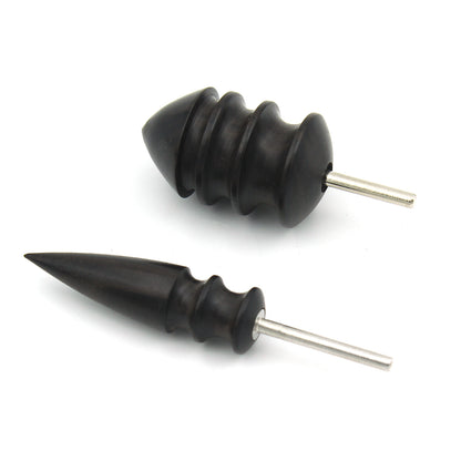 Sandalwood Leather Edge Burnishing Grinding Head – Small & Large Ebony Polishing Tips
