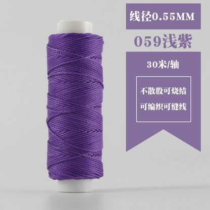Small Spool Waxed Round Thread for Leathercraft Hand Sewing