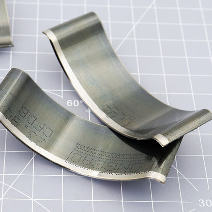 Steel corner rounding die punch, curved R-size corner cutter on cutting grid