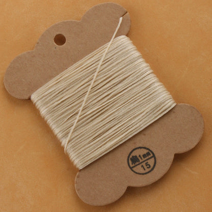 1mm/30meters Flat Waxed Polyester Thread For Leather Hand Sewing in 28 Colors
