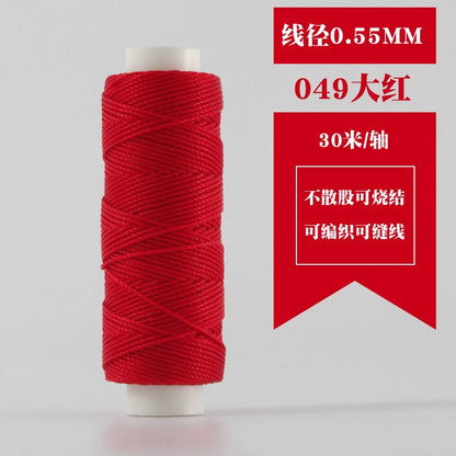 Small Spool Waxed Round Thread for Leathercraft Hand Sewing