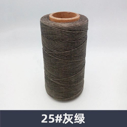 0.8mm / 260 Meters Flat 150D Polyester Waxed Thread For Sewing in 36 Colors