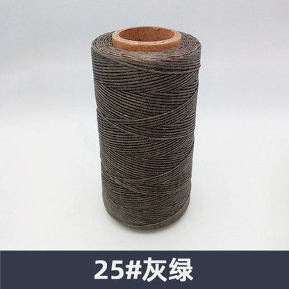 0.8mm / 260 Meters Flat 150D Polyester Waxed Thread For Sewing in 36 Colors