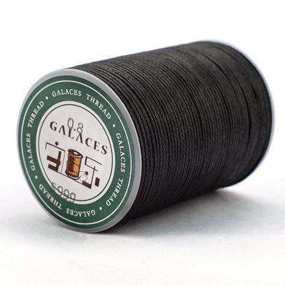 0.8mm / 90 Meters Flat Waxed Thread for Leather Sewing – 16-Strand Polyester Wax Cord, 90m Roll, High Strength Hand Stitching Thread