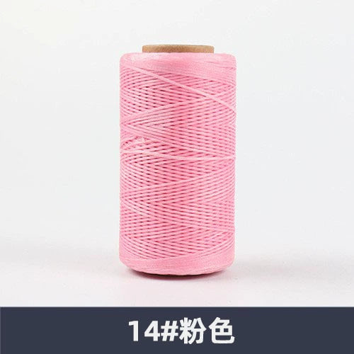 0.8mm / 260 Meters Flat 150D Polyester Waxed Thread For Sewing in 36 Colors
