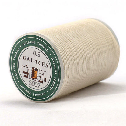 0.8mm / 90 Meters Flat Waxed Thread for Leather Sewing – 16-Strand Polyester Wax Cord, 90m Roll, High Strength Hand Stitching Thread