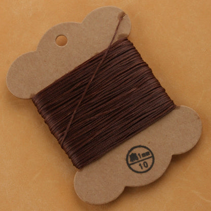 1mm/30meters Flat Waxed Polyester Thread For Leather Hand Sewing in 28 Colors