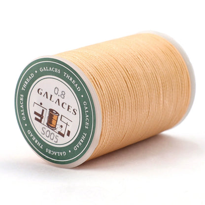 0.8mm / 90 Meters Flat Waxed Thread for Leather Sewing – 16-Strand Polyester Wax Cord, 90m Roll, High Strength Hand Stitching Thread