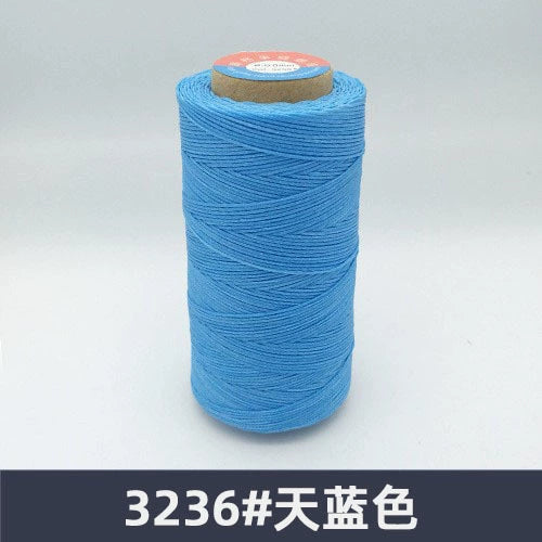 0.8mm / 260 Meters Flat 150D Polyester Waxed Thread For Sewing in 36 Colors