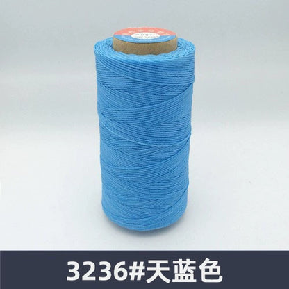0.8mm / 260 Meters Flat 150D Polyester Waxed Thread For Sewing in 36 Colors